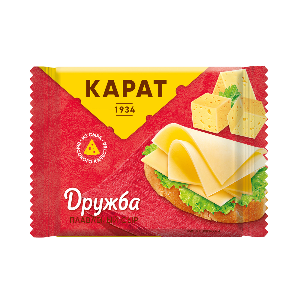 Сыр плавленый Карат Дружба в ломтиках 25%, 130г