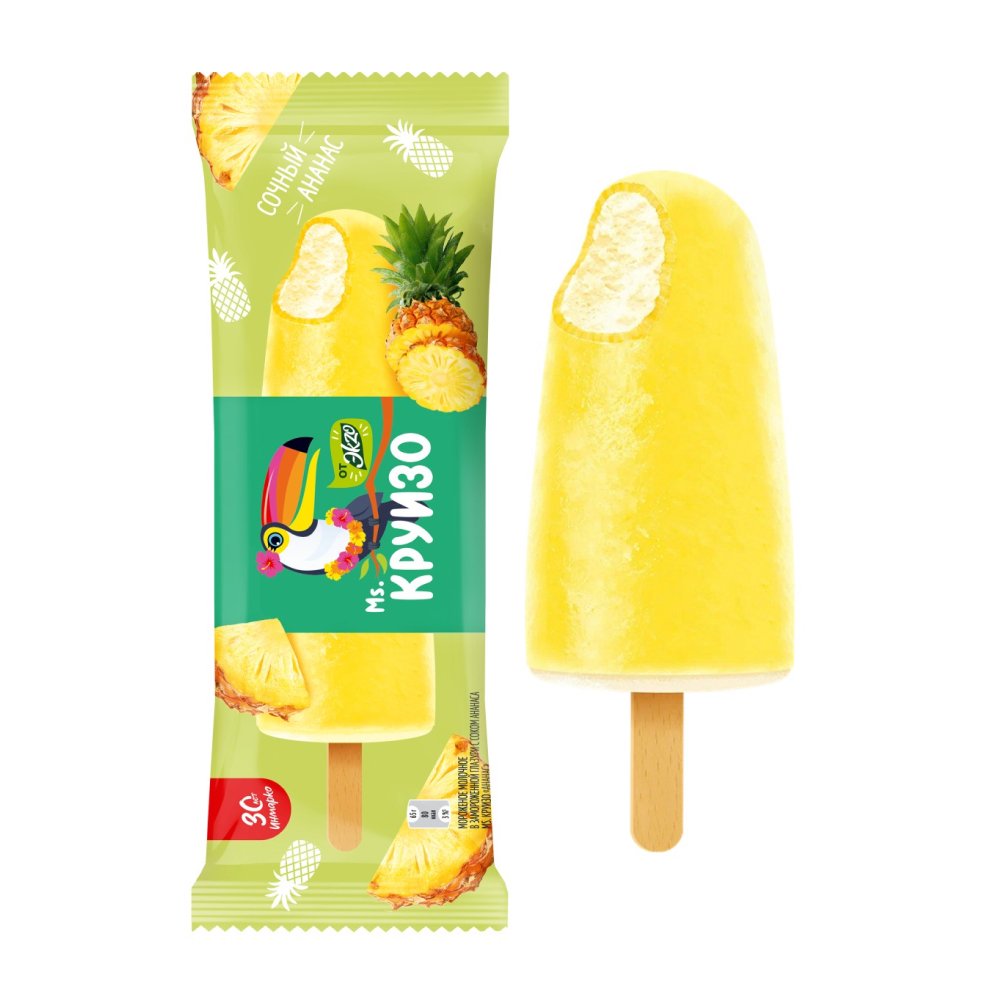 Мороженое Экзо Mr. Круизо с ананасом, 65 г