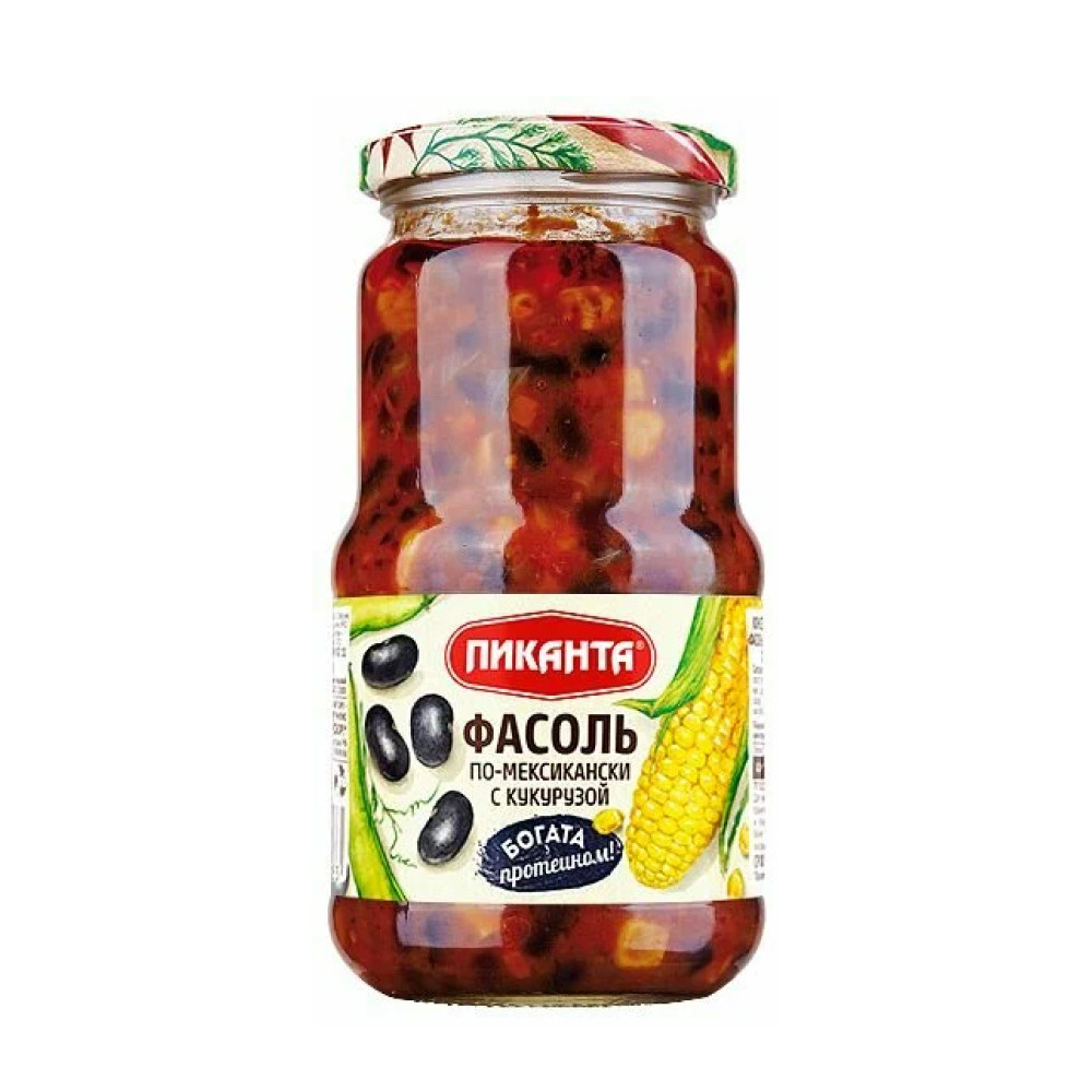 Фасоль Пиканта по-мексикански с кукурузой, 470 г
