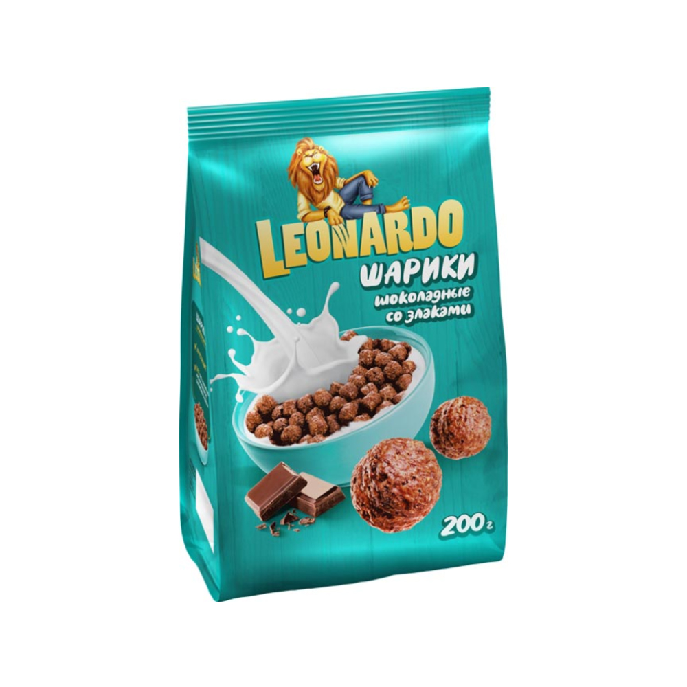 Завтрак готовый Leonardo шоколадные шарики, 200 г // [7]