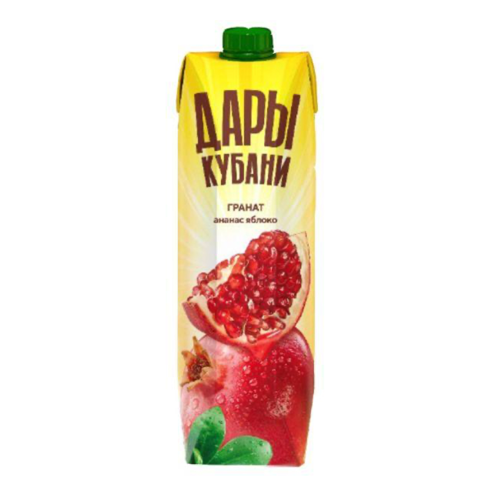 Нектар Дары Кубани Гранат Ананас Яблоко, 0,95 л