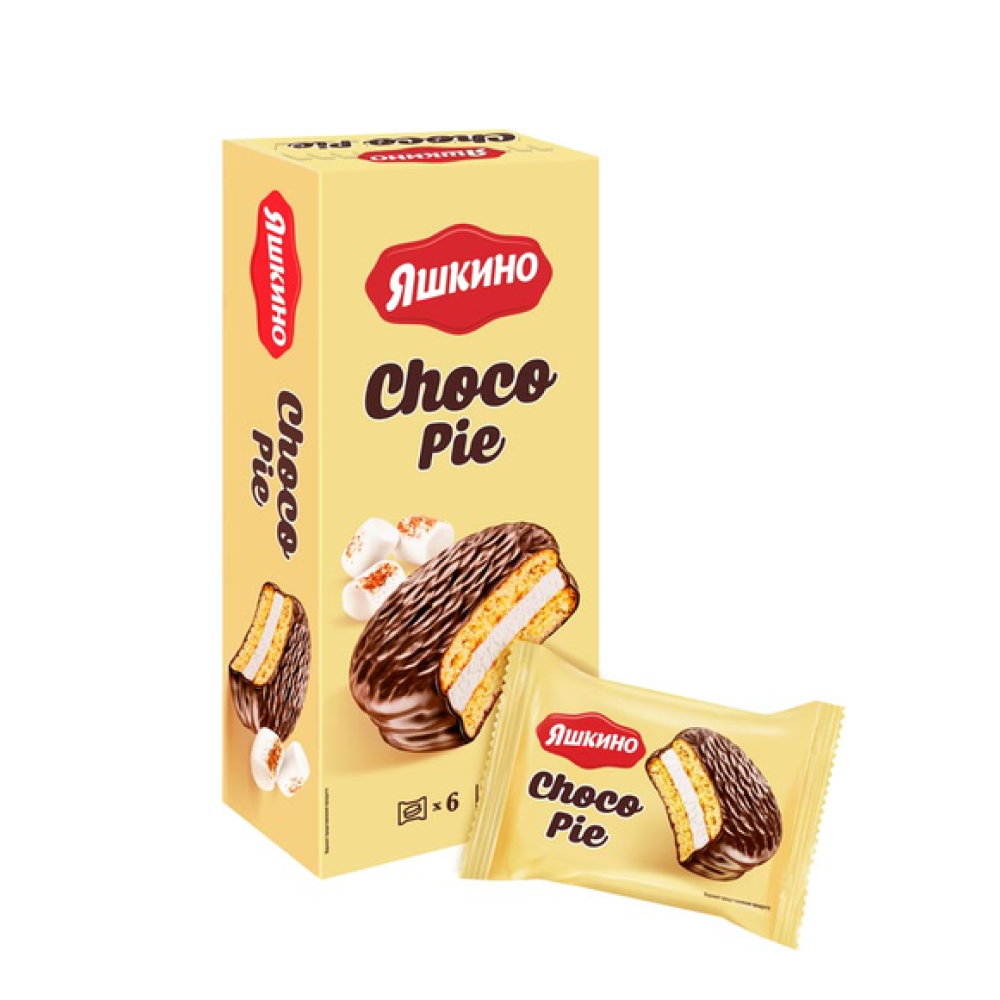 Пирожное Чоко-пай Яшкино с клубничной начинкой, 180 г