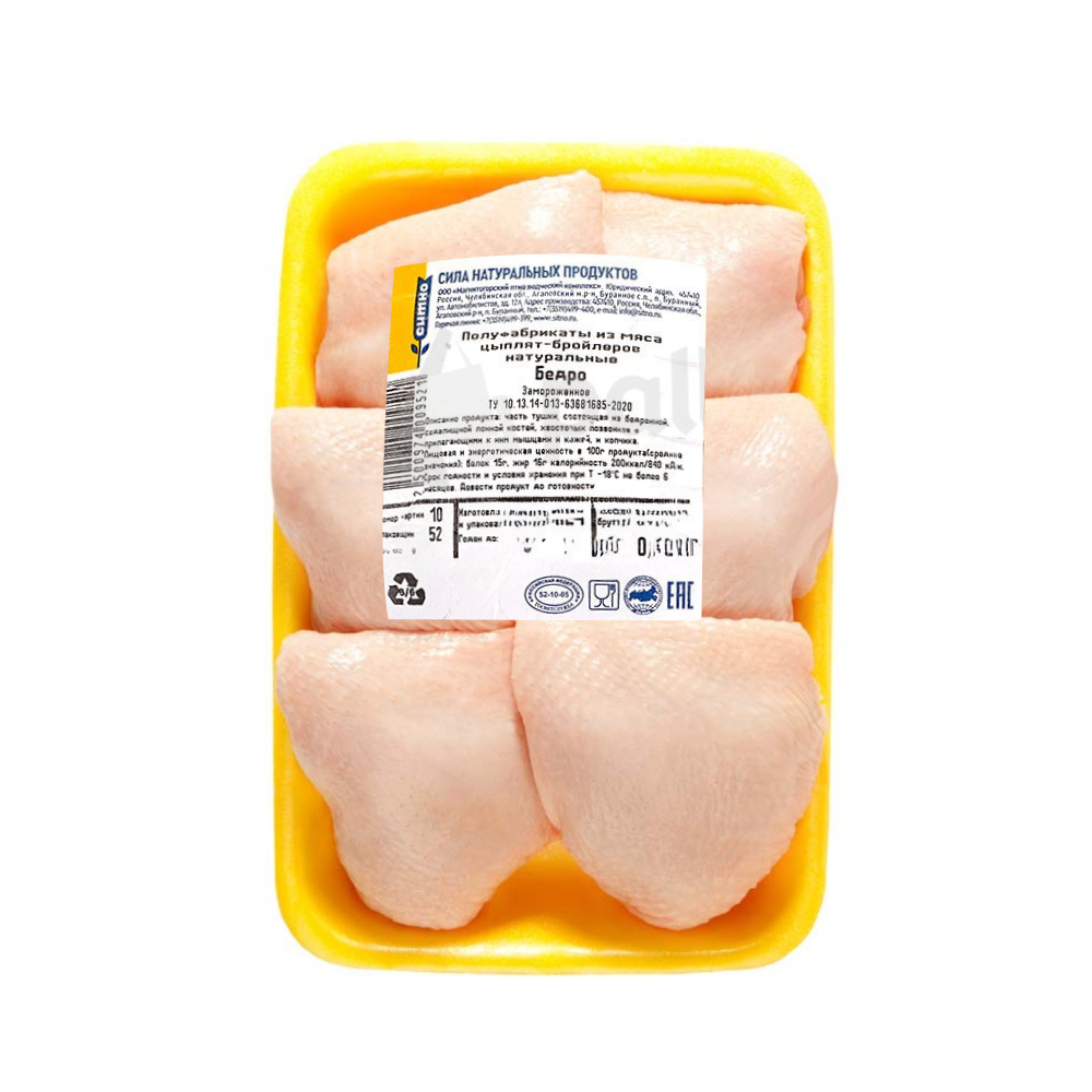 Бедро цыпленка-бройлера Ситно, ~ 0.7 - 0.9 кг