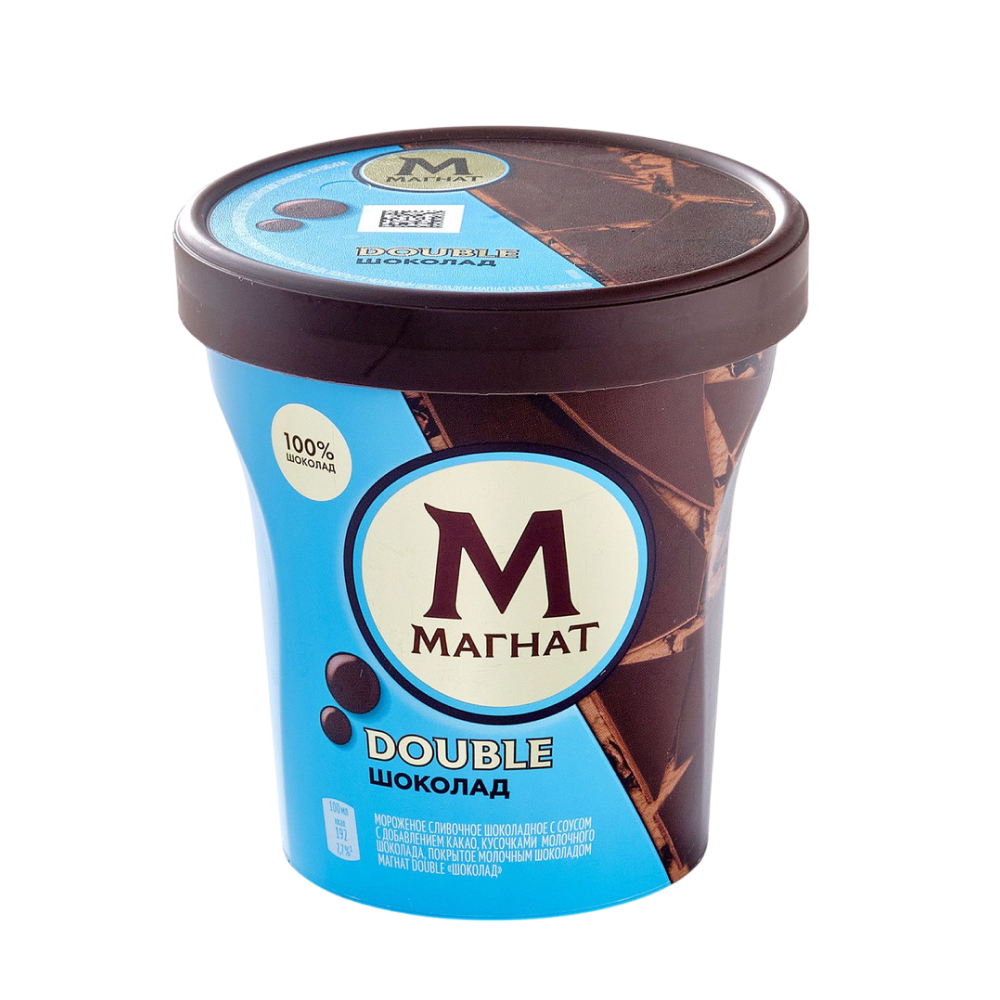Мороженое Магнат Double Шоколадное, 310 г