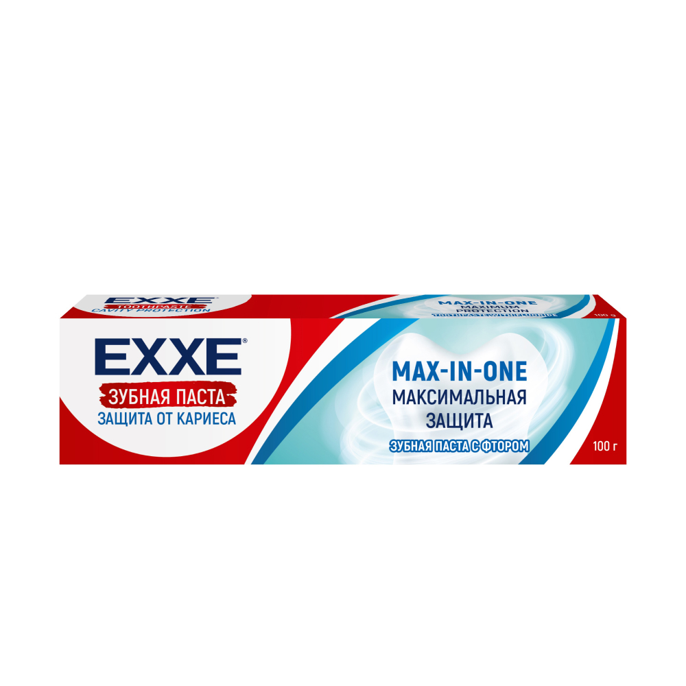 Зубная паста EXXE Защита от кариеса с фтором, 100 г