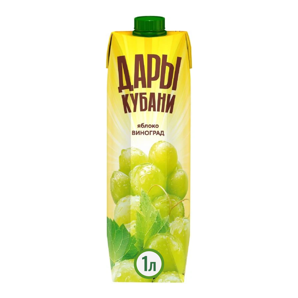 Нектар Дары Кубани яблоко-виноград, 0.95 л