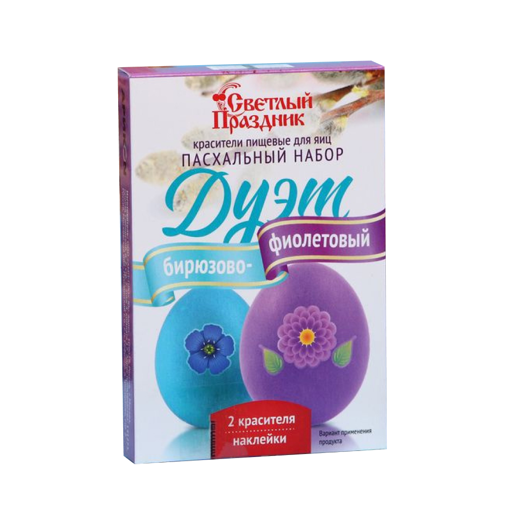 Пасхальный набор Дуэт пищевые красители для яиц