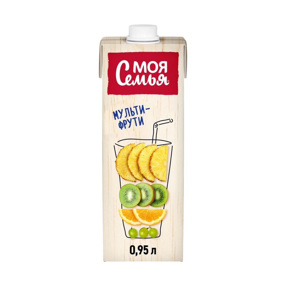 Сок Моя семья Мультифрукт, 0,95 л