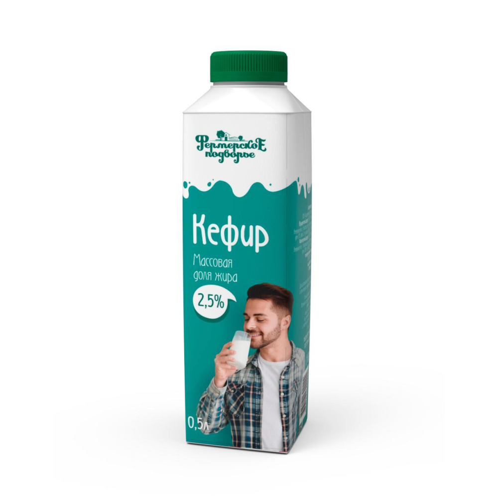 Кефир 2,5% Фермерское подворье 500 г