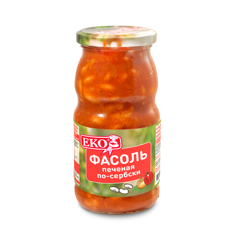 Фасоль печеная Еко по-сербски, 510 г