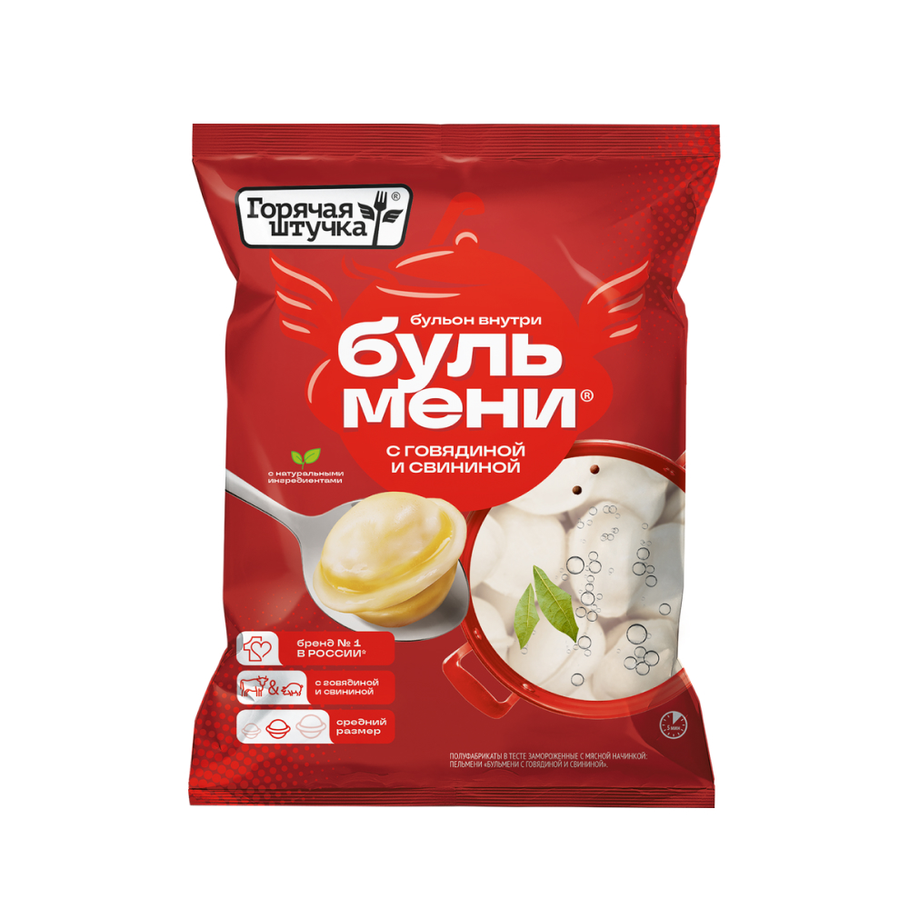 Пельмени Бульмени со вкусом говядины и свинины, 400 г