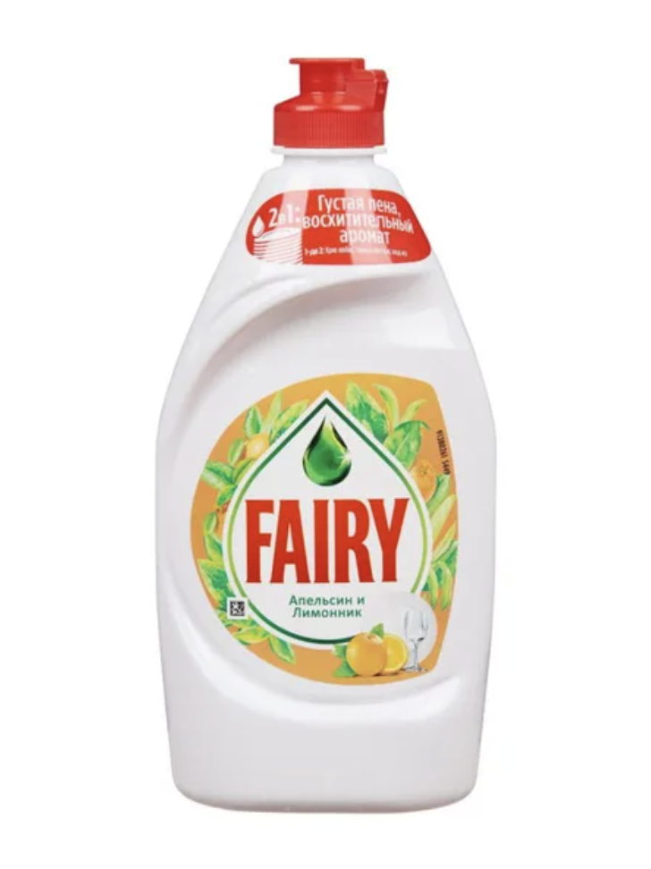 Средство для мытья посуды Fairy Апельсин и лимонник, 450мл
