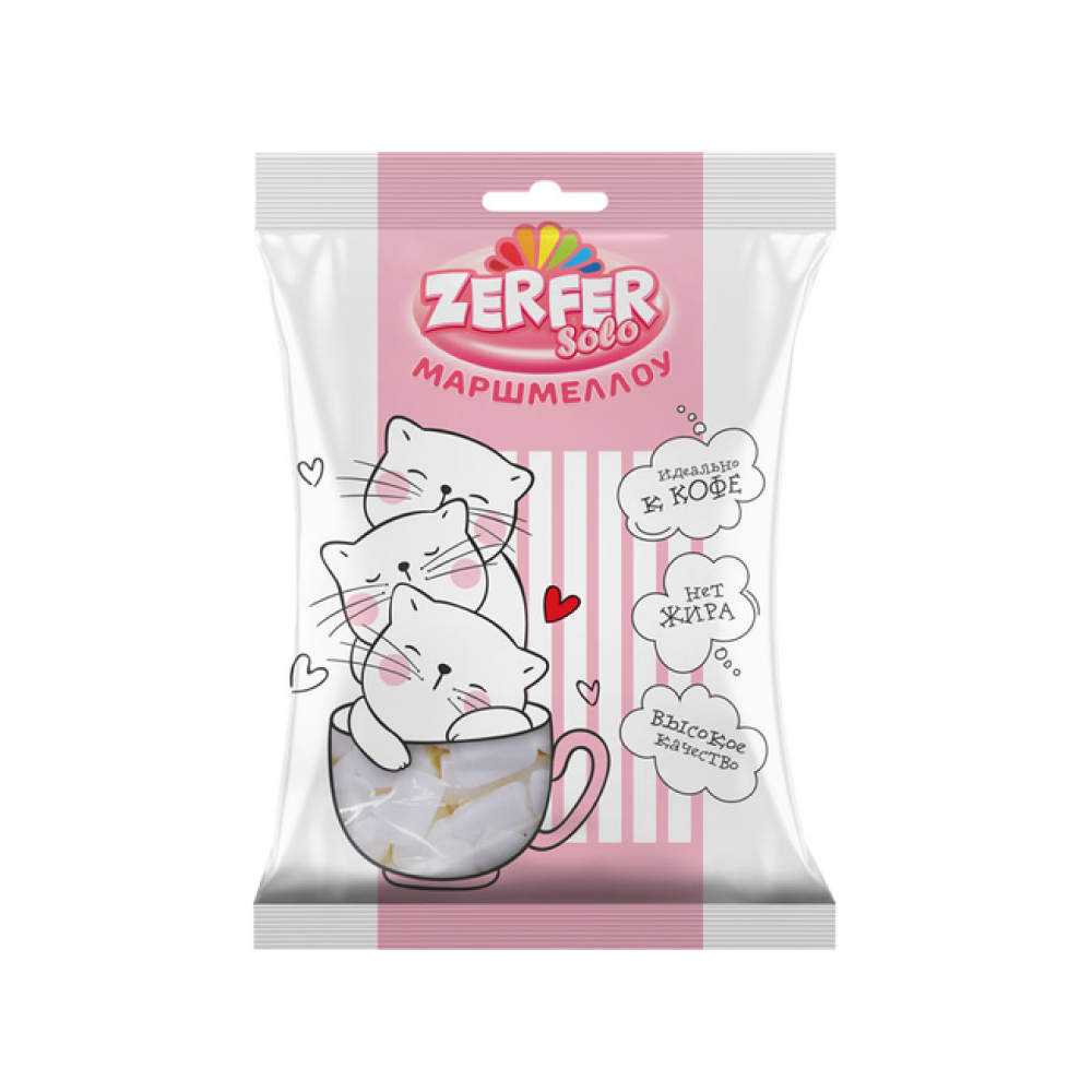 Маршмэллоу Zerfer solo ваниль, 65г // [20]