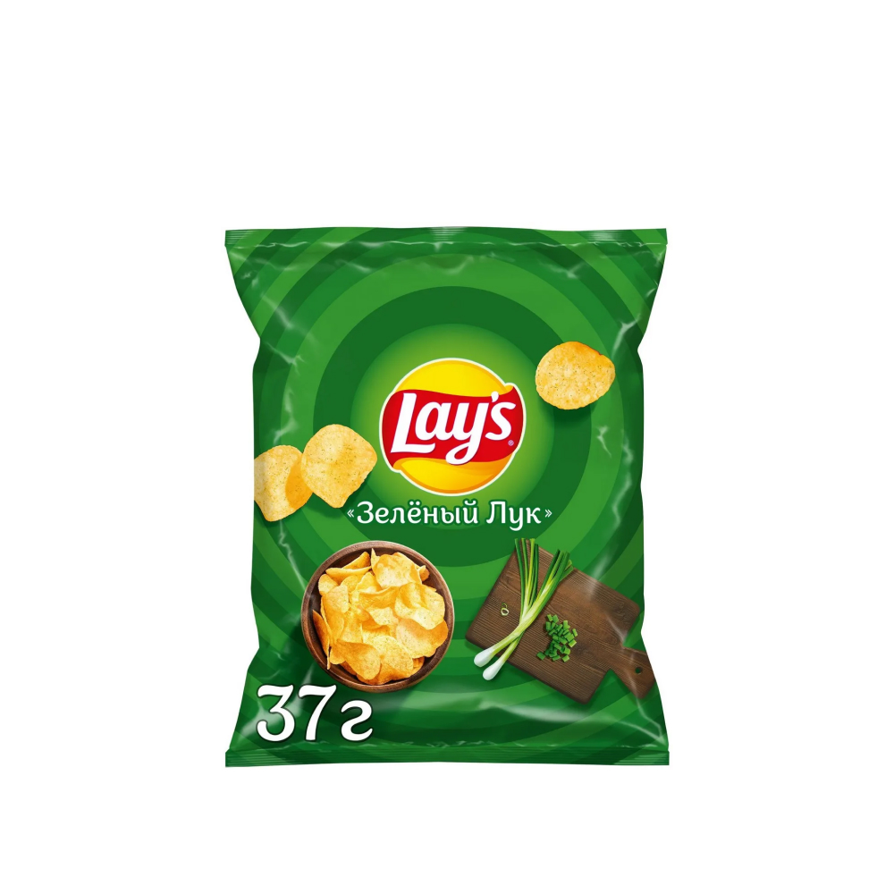 Чипсы Lay's Зеленый лук, 37 г