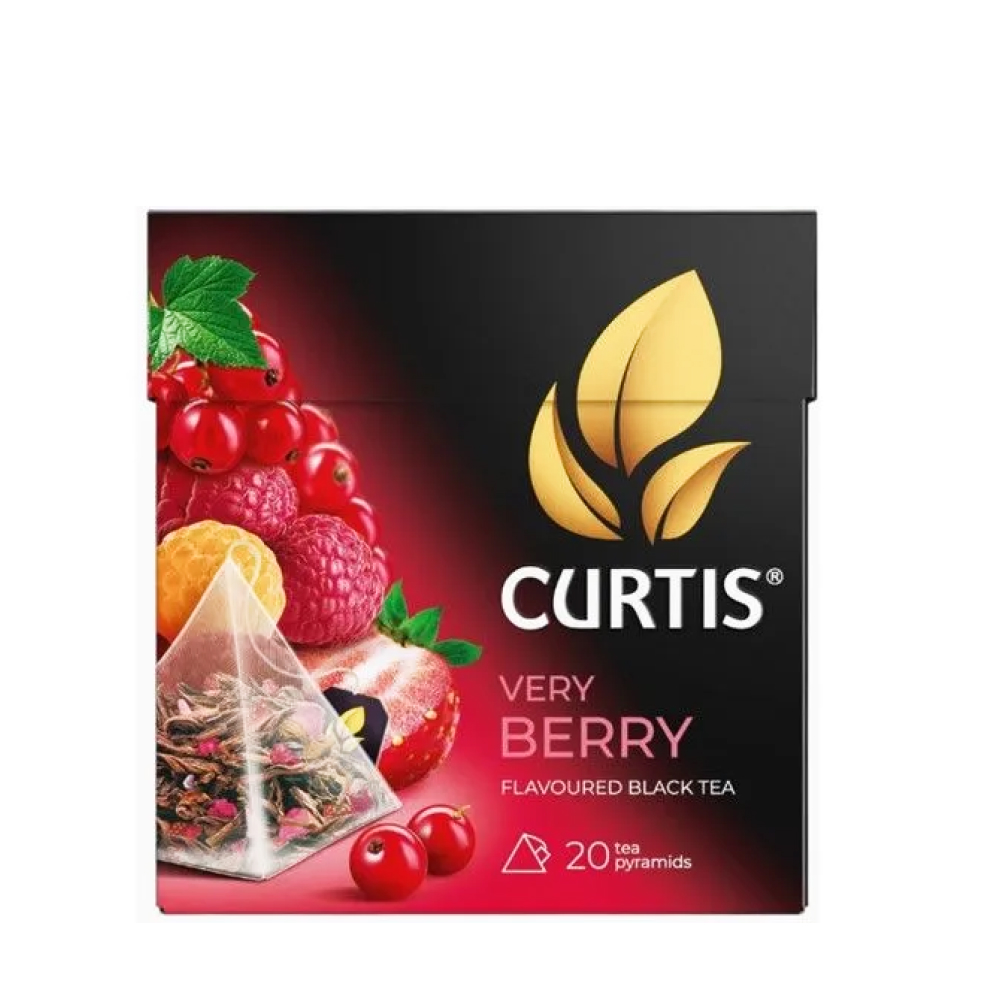 Чай черный Curtis Very Berry Клубника, Малина, Красная смородина, 20 п. // [12]