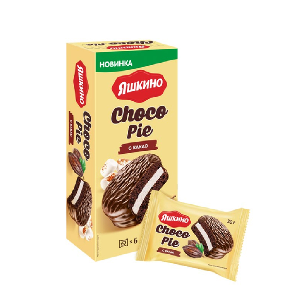 Пирожное Чоко-пай Яшкино с какао, 180 г
