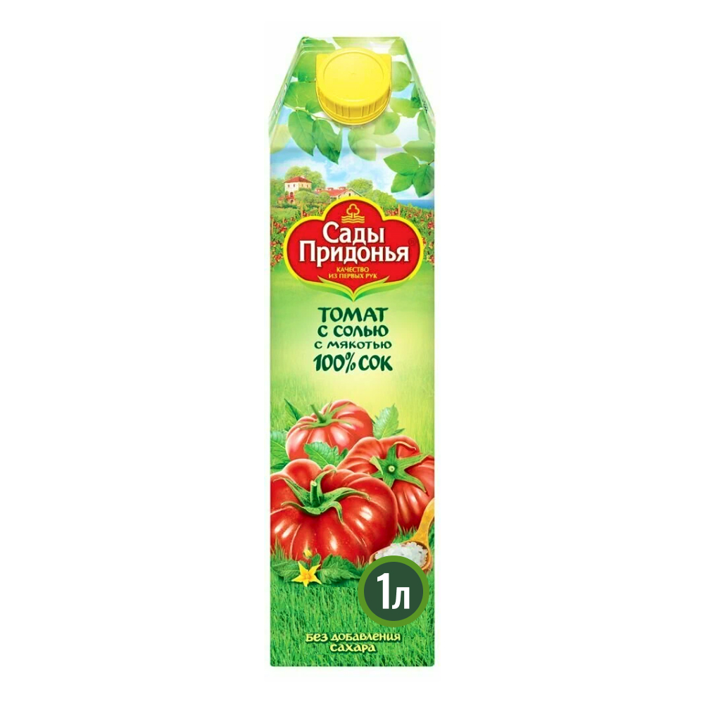 Сок Сады Придонья Томатный с солью, 1 л