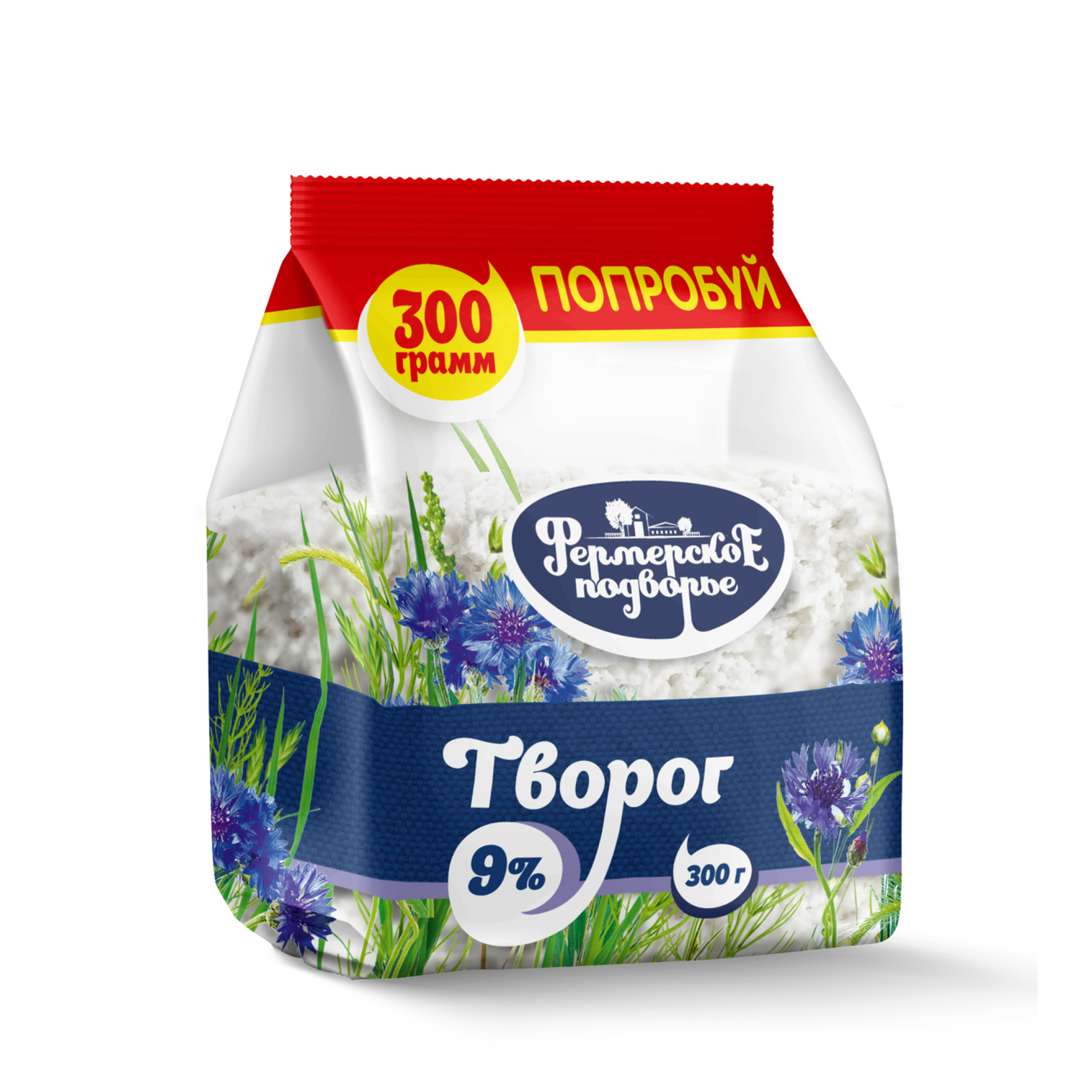 Творог 9% Фермерское подворье, 300 г