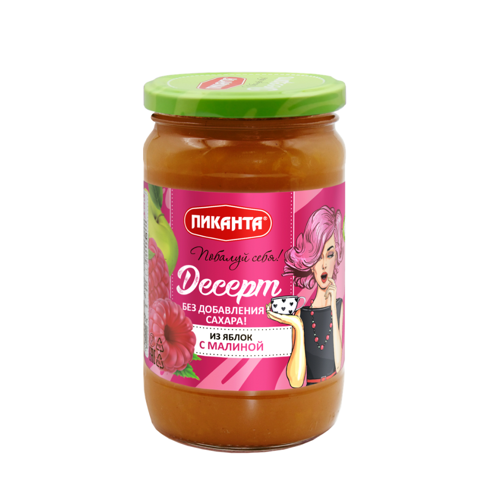 Десерт из яблок Пиканта с малиной, 370 г