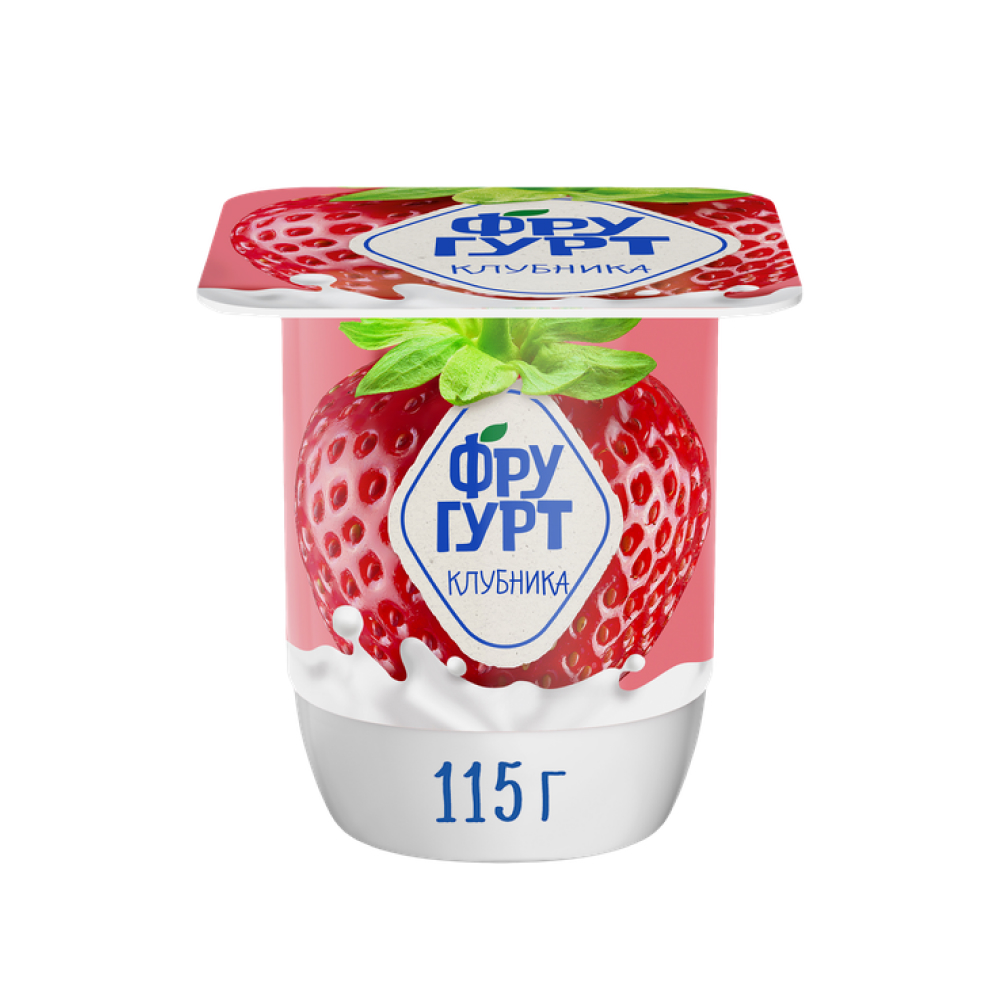 Йогурт Фругурт Клубника 2,5%, 115 г