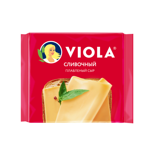 Сыр плавленый Viola сливочный ломтики, 140г