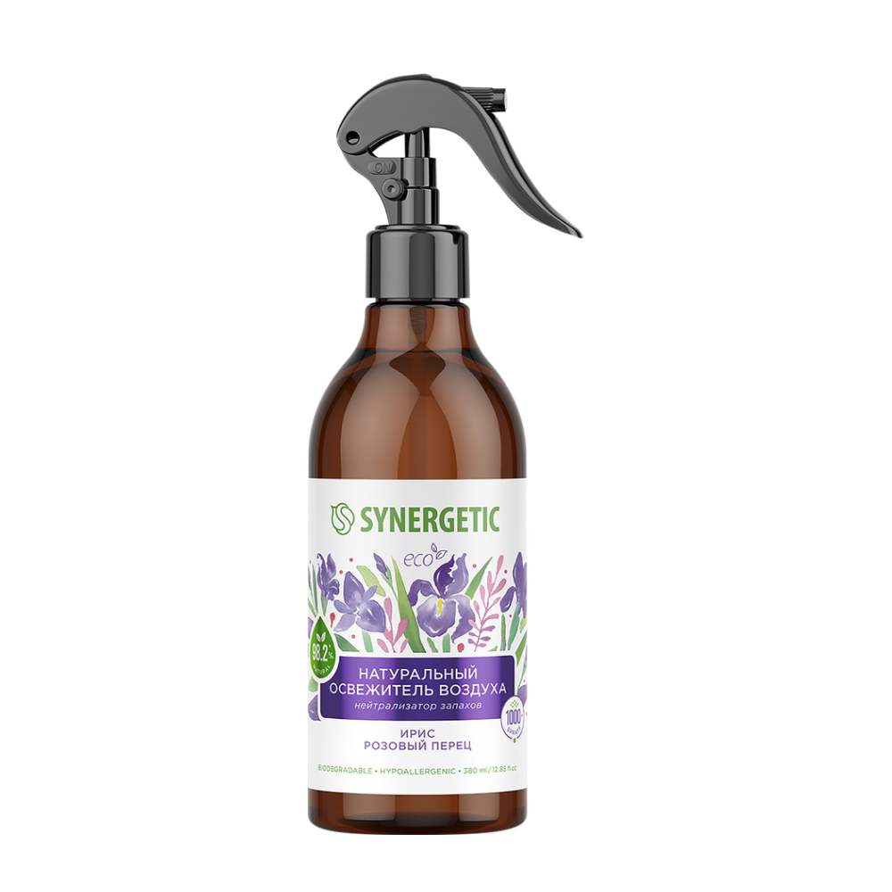 Освежитель воздуха Synergetic Ирис и розовый перец, 380мл