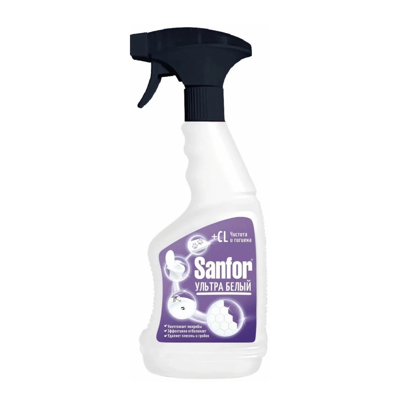 Средство чистящее Sanfor спрей Ультра белый от плесени, 500 мл
