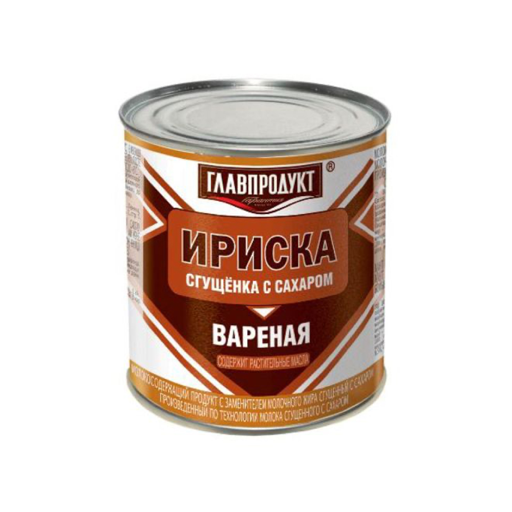 Сгущенка вареная с сахаром Ириска Главпродукт, 380 г