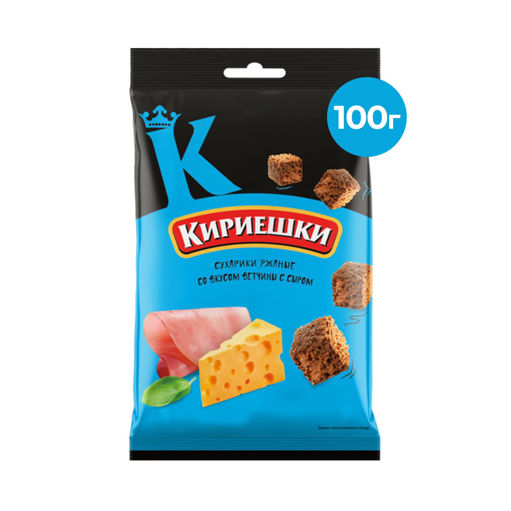 Сухарики Кириешки со вкусом ветчины и сыра, 100 г // [5]