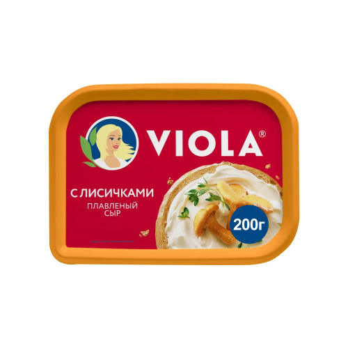 Сыр плавленый Виола с лисичками 50%, 200 г // [23x]