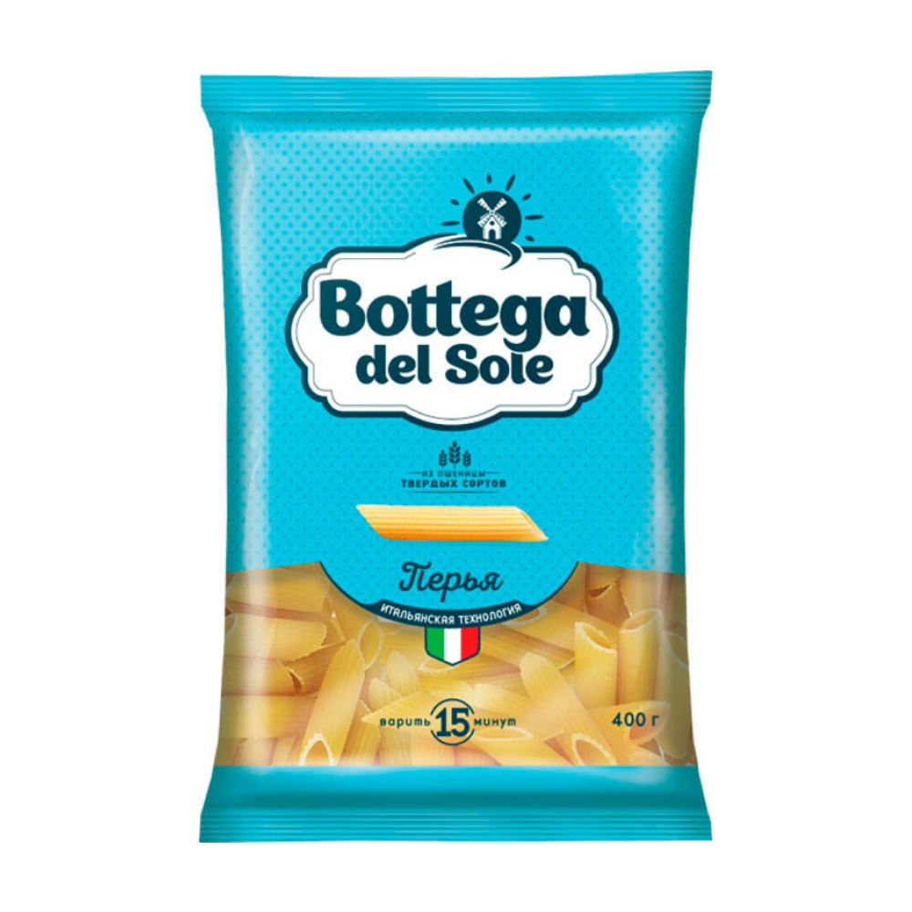Макароны Bottega del sole перья, 400 г