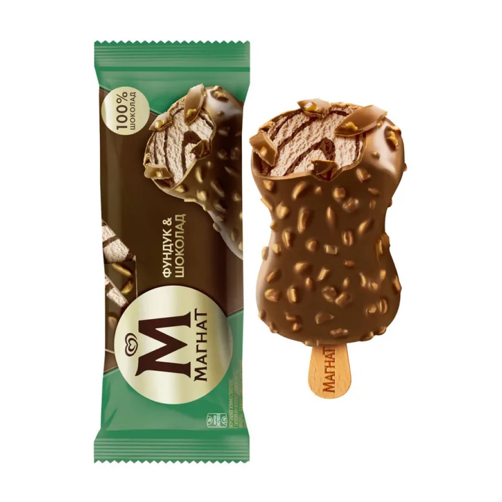 Мороженое Магнат Фундук и шоколад, 70 г