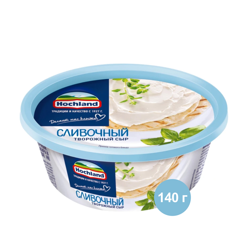 Сыр творожный Hochland сливочный 60%, 140 г