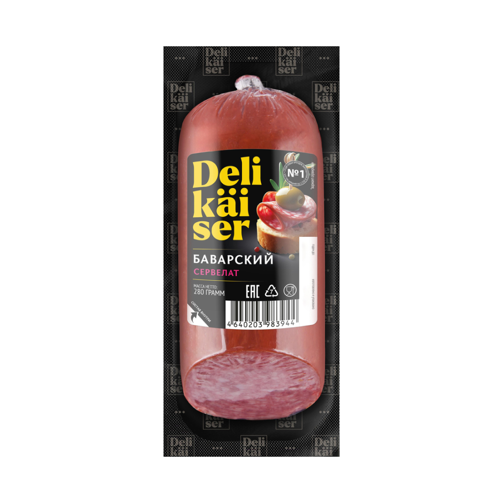 Сервелат Delikaiser Баварский в/к, 280 г