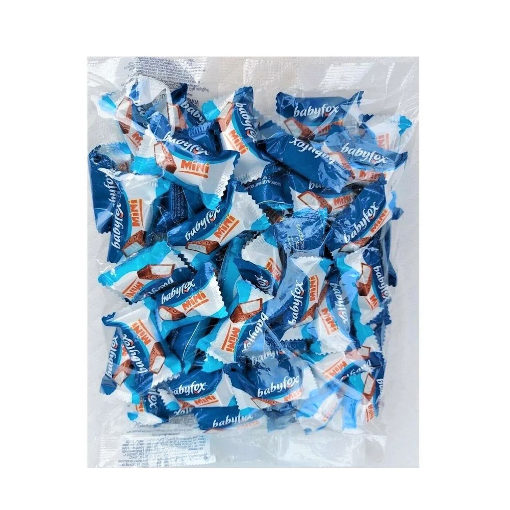 Конфеты mini BabyFox с молочной начинкой, 500г