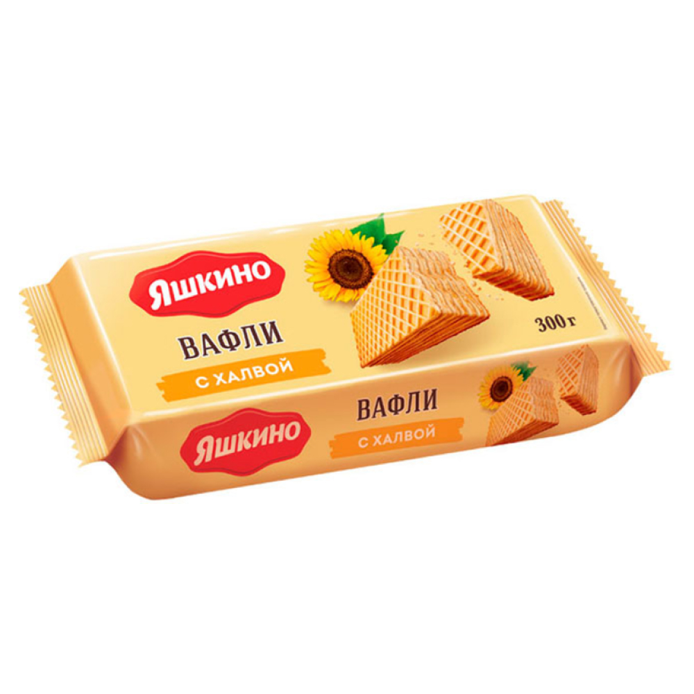 Вафли Яшкино с халвой, 300 г