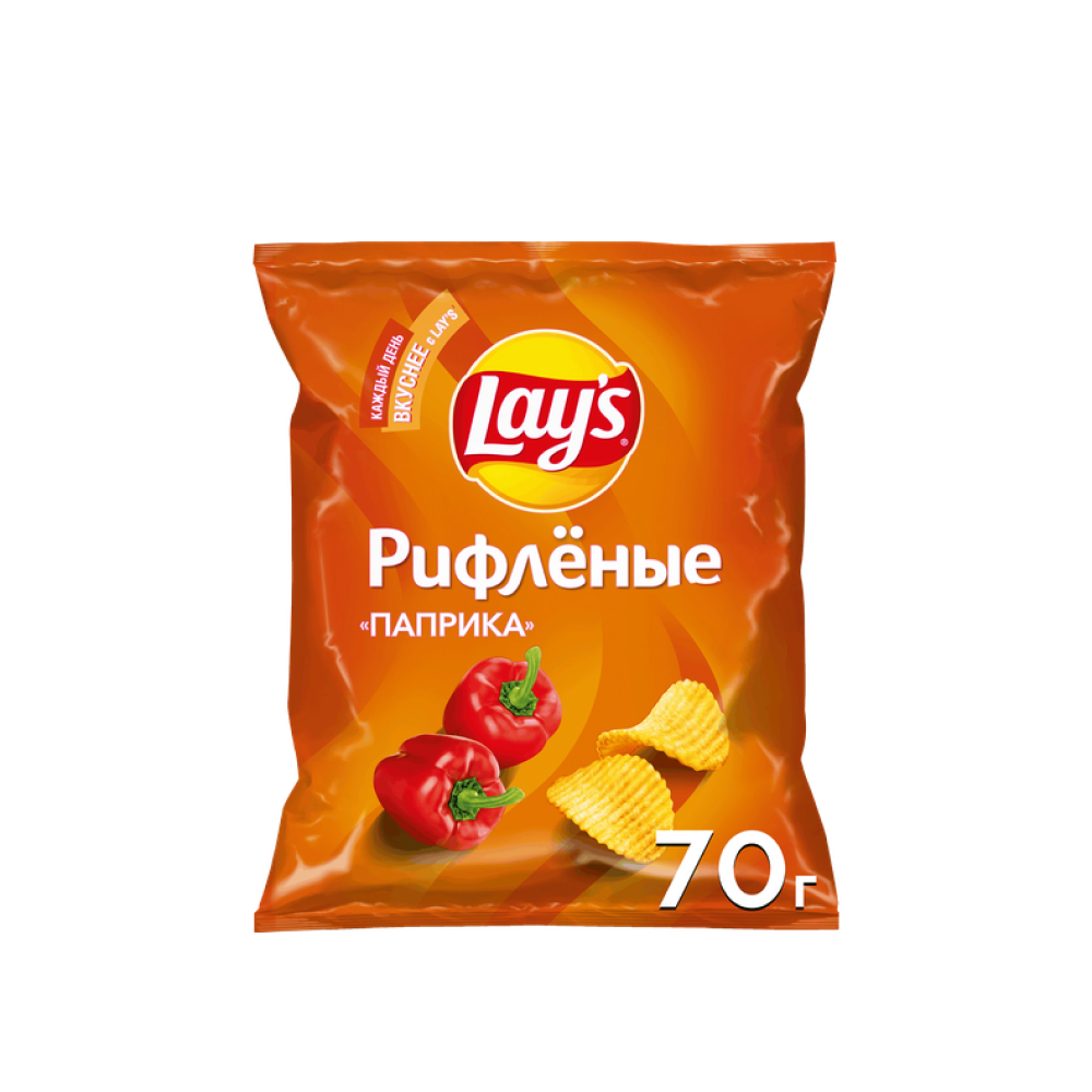 Чипсы Lay's рифленые Паприка, 70 г