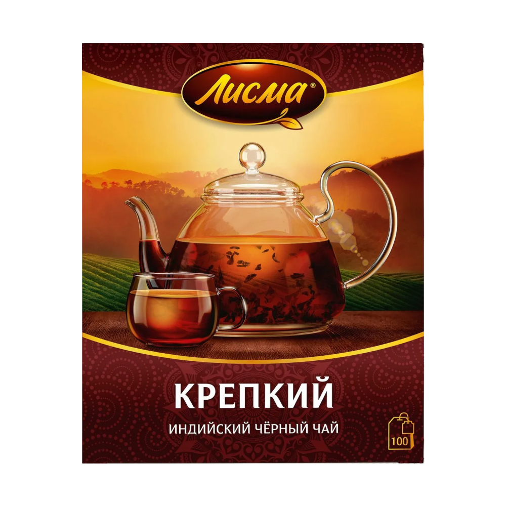 Чай черный Лисма крепкий, 100 п.