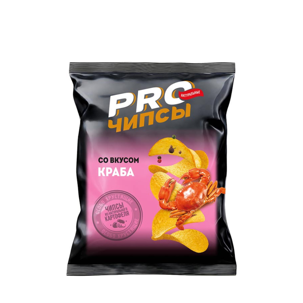 Чипсы PRO-Чипсы со вкусом краба, 60 г