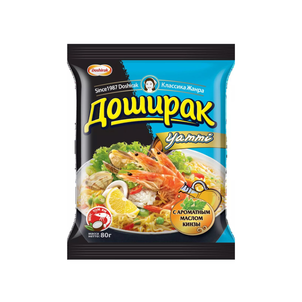 Лапша Доширак Yammy со вкусом Том Ям, 80 г