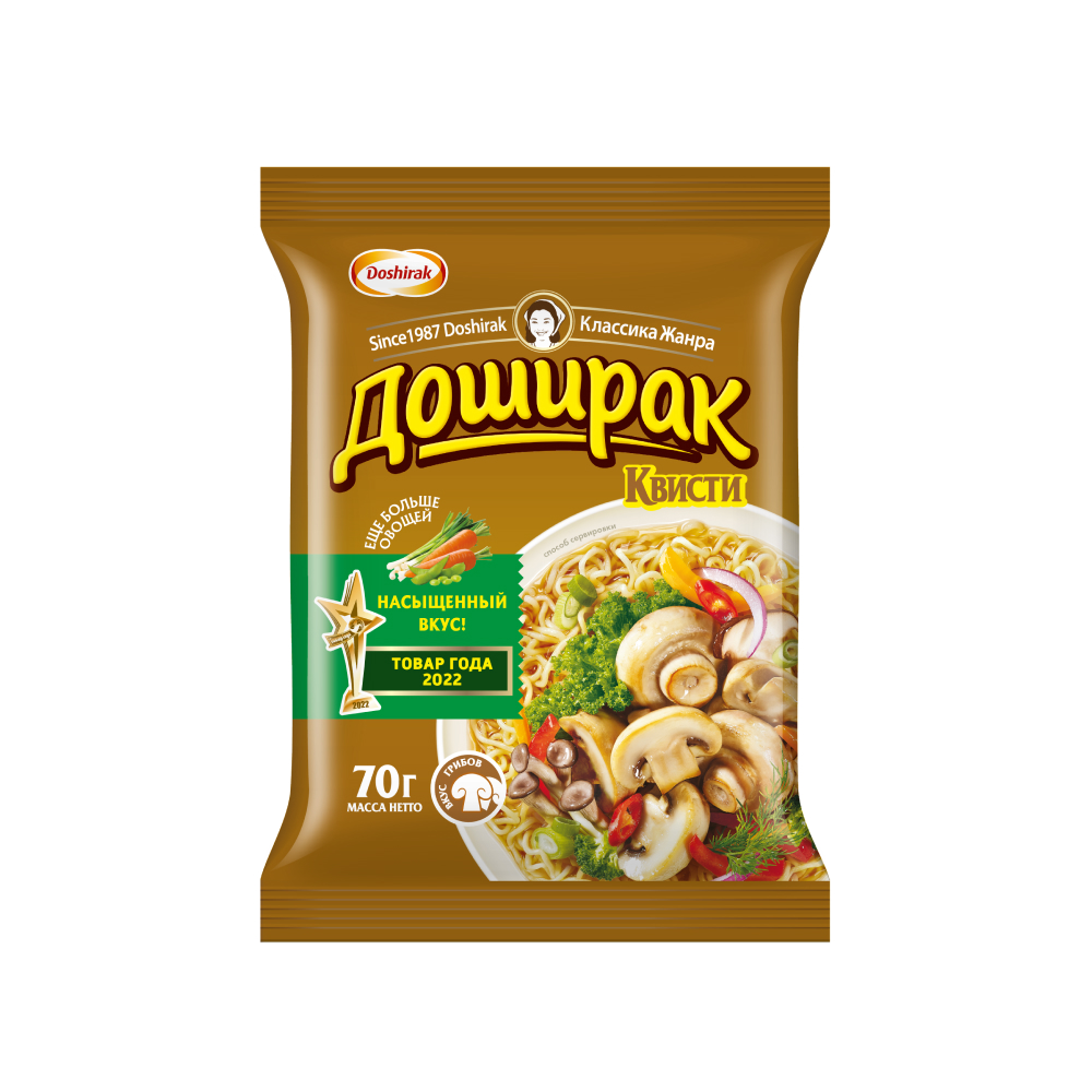 Лапша Доширак Квисти со вкусом Грибов, 70 г