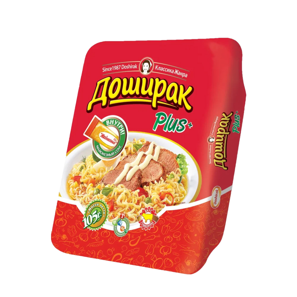 Лапша Доширак Плюс Говядина, 105 г