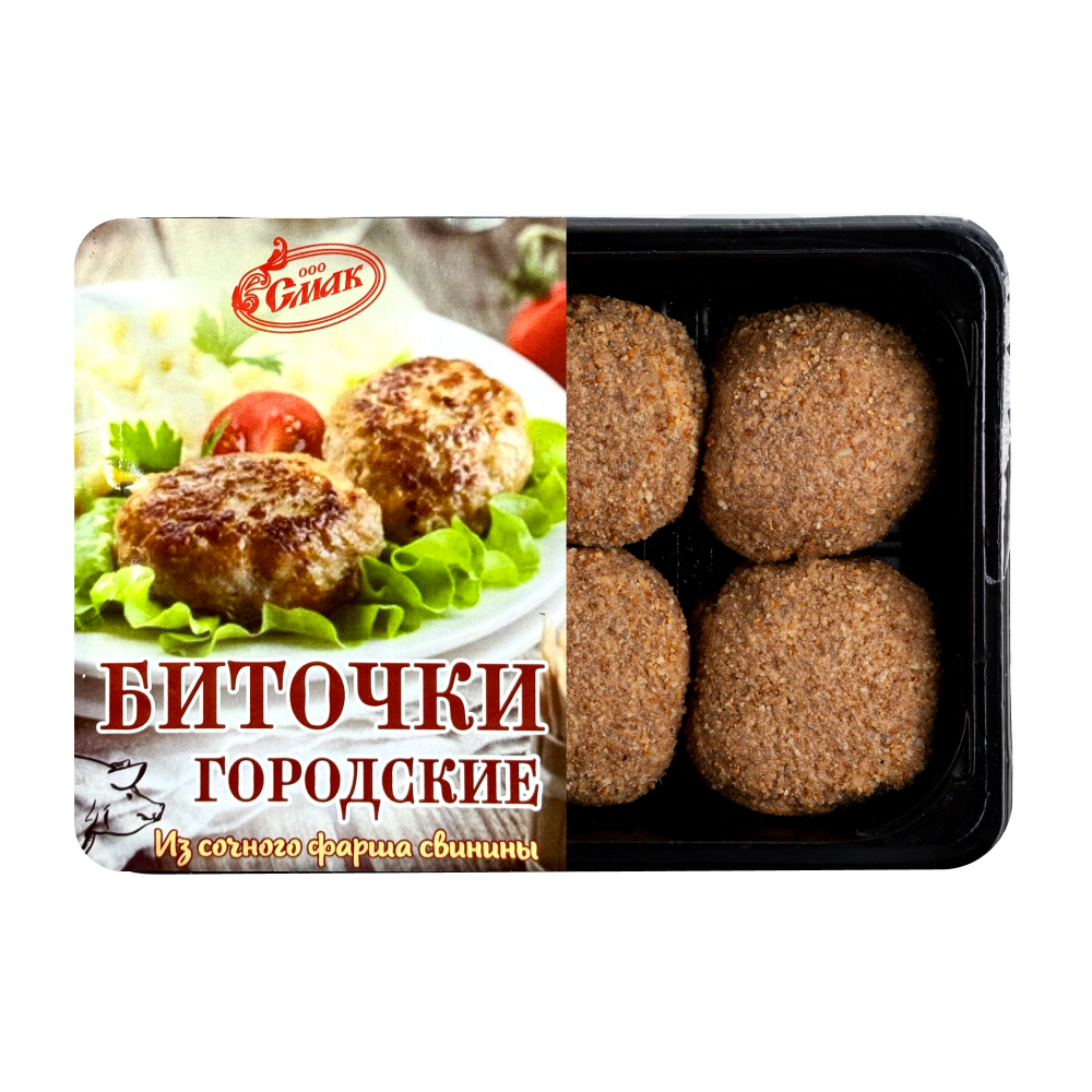 Биточки ООО Смак Городские из свинины замороженные, 450 г