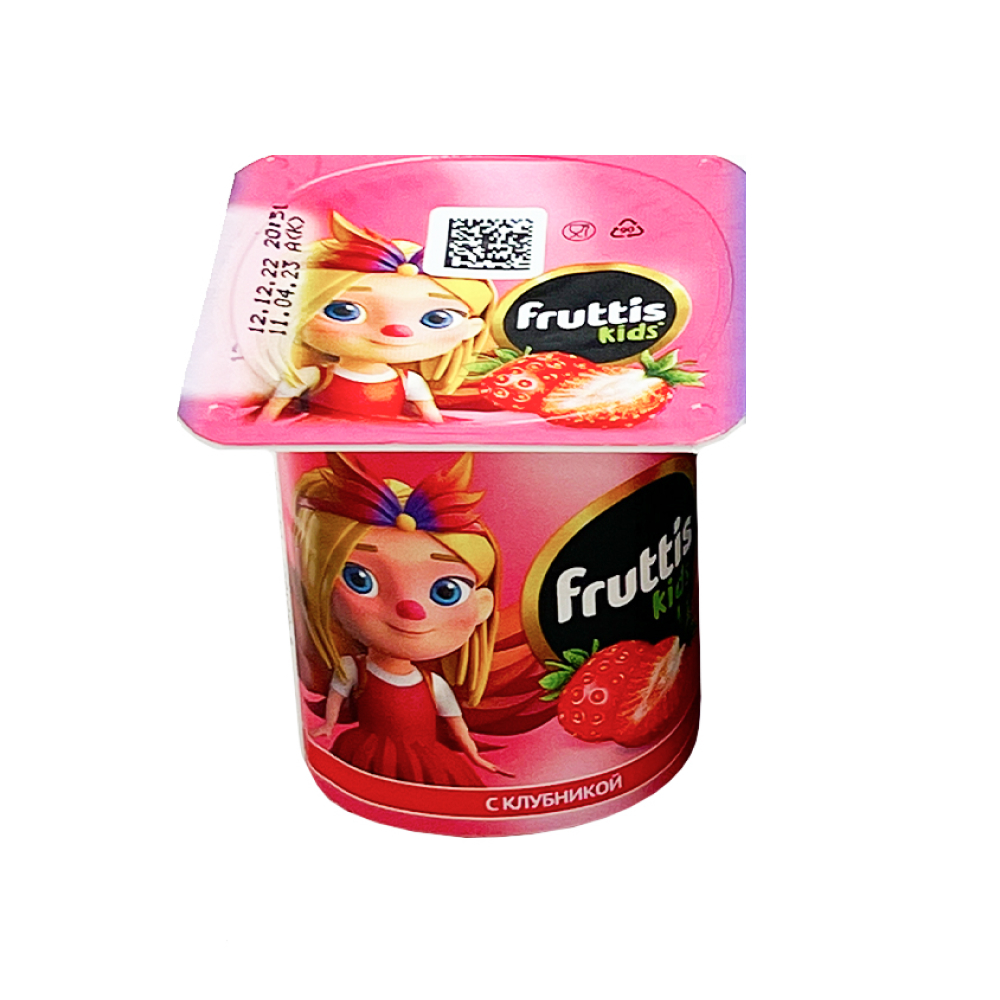 Йогурт Fruttis Kids с клубникой 2,5%, 110 г