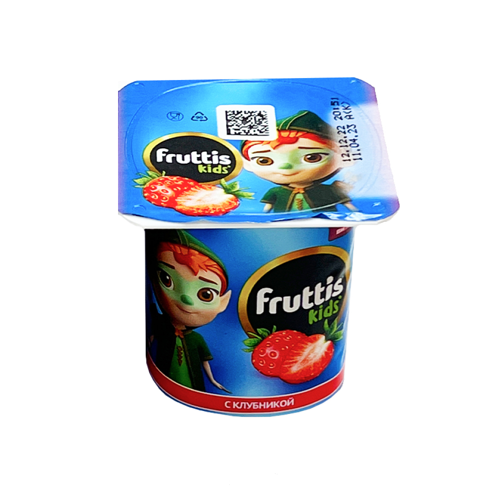 Йогурт Fruttis Kids с клубникой 2,5%, 110 г