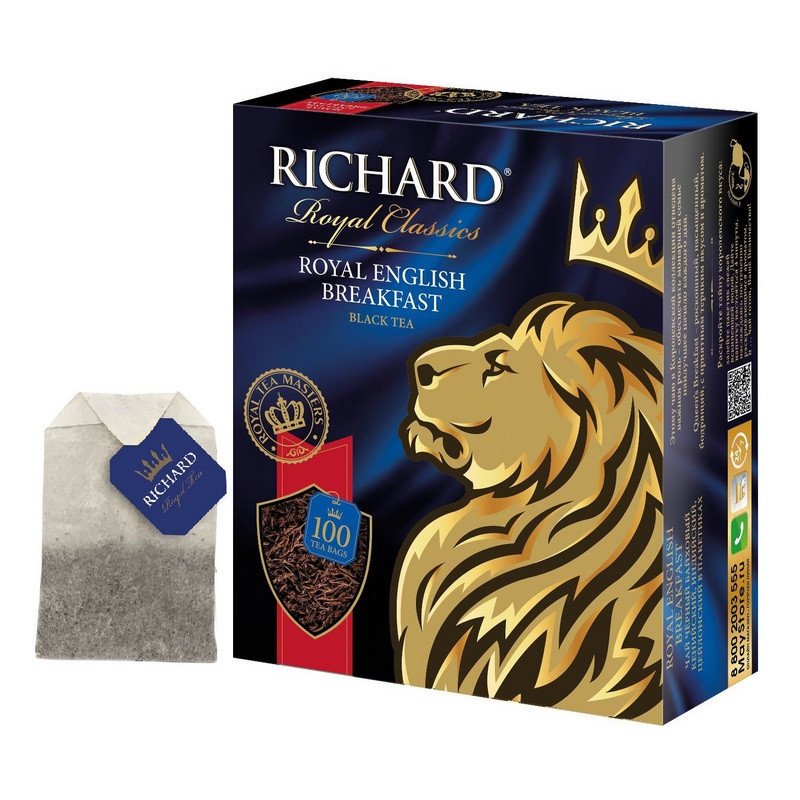 Чай черный Richard Royal English Breakfast, 100 п