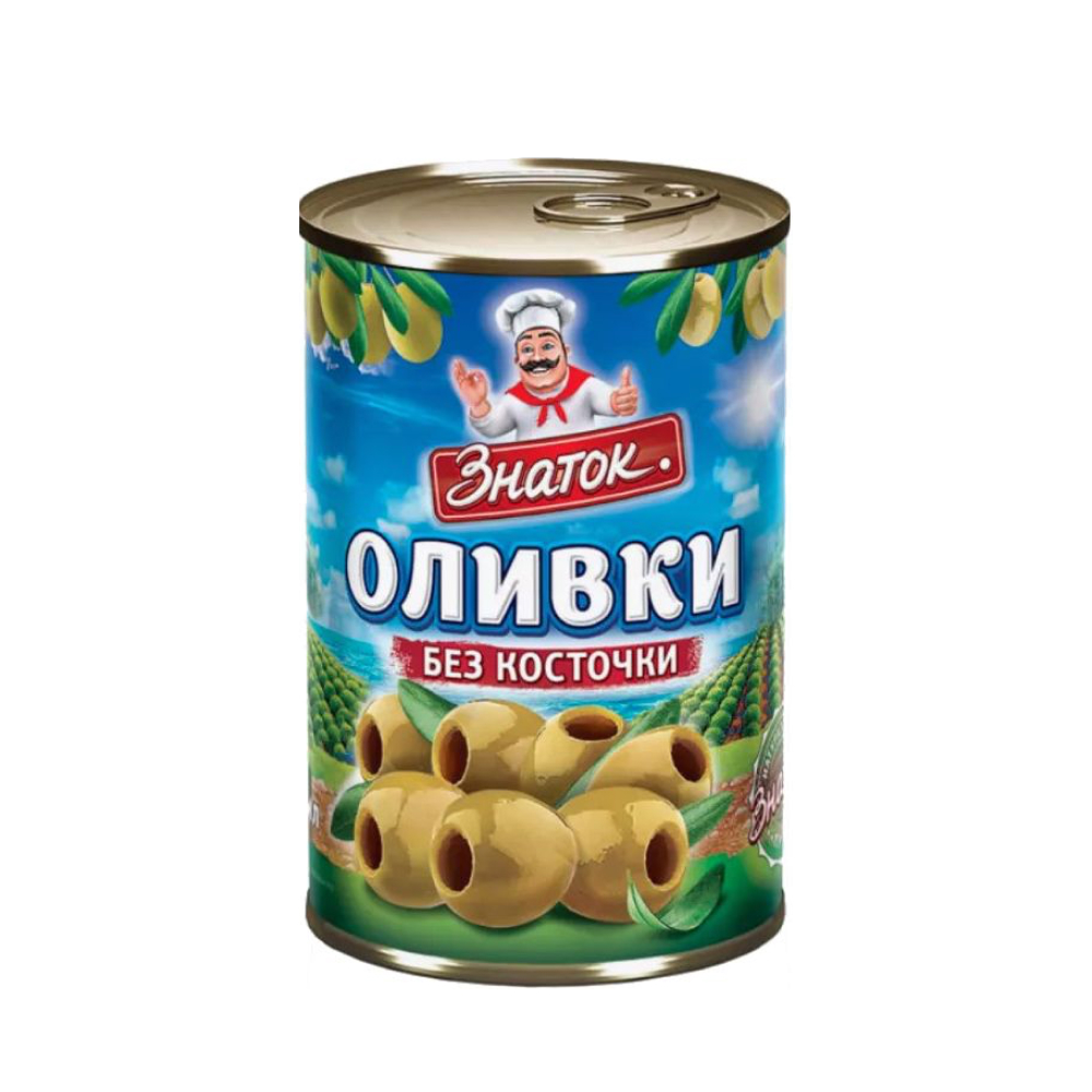 Оливки без косточек Знаток, 280 г