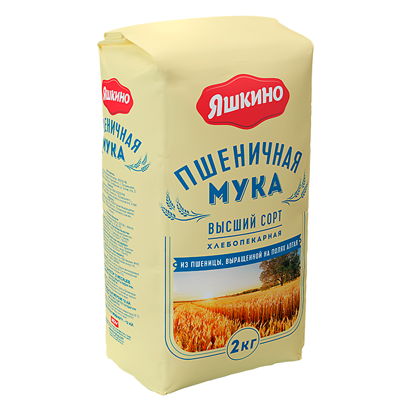 Мука пшеничная Яшкино в/с ГОСТ, 2 кг