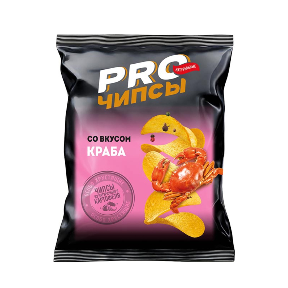 Чипсы PRO-Чипсы со вкусом краба, 150 г