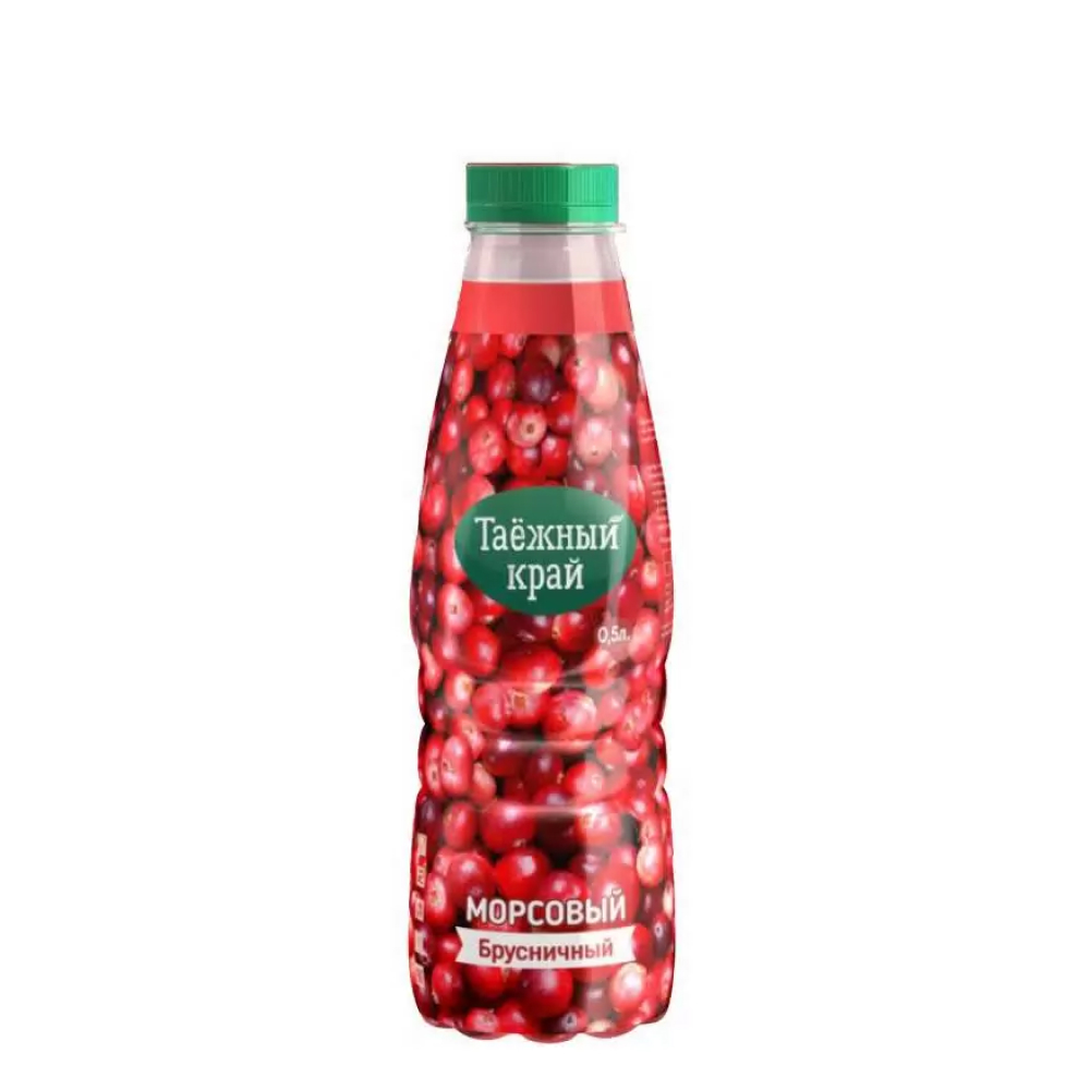 Морс Таежный край Брусника, 0,5 л